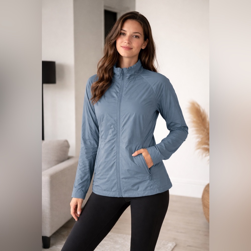 32° Cool Women’s Lightweight Insulated Jacket Blue Full Zip NWOT Size Medium